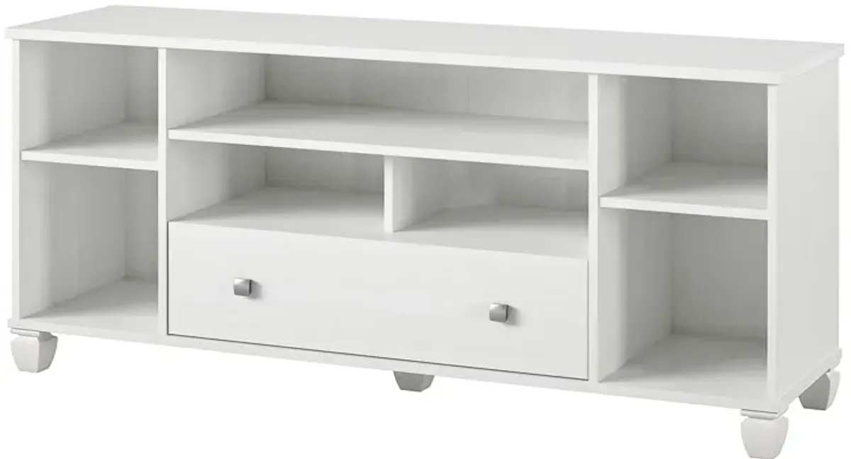 Brett TV Stand for TVs up to 64" with 7 Open Shelves and 1 Drawer