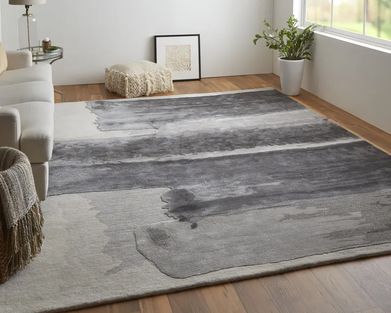 Anya 8921F Gray/Blue/Ivory 2' x 3' Rug