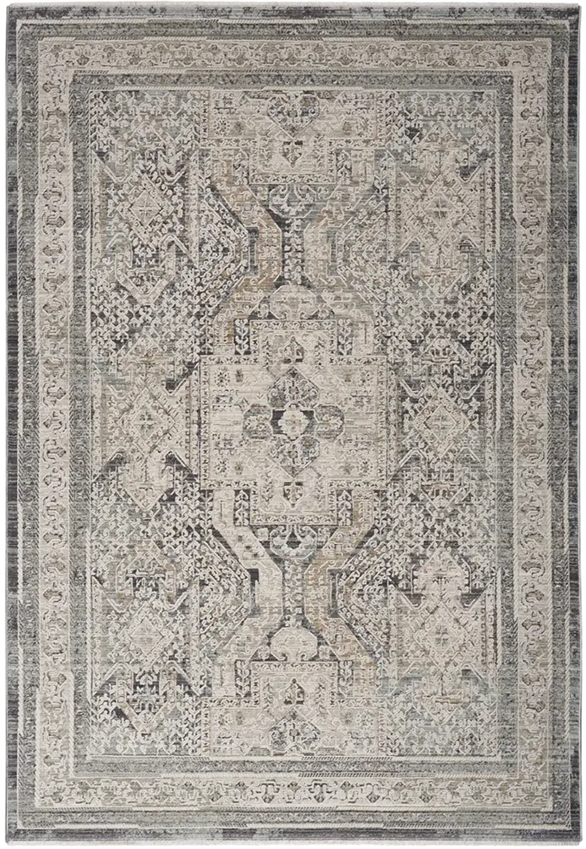 Lynx LNX01 Ivory/Charcoal 2'6" x 4'6" Rug