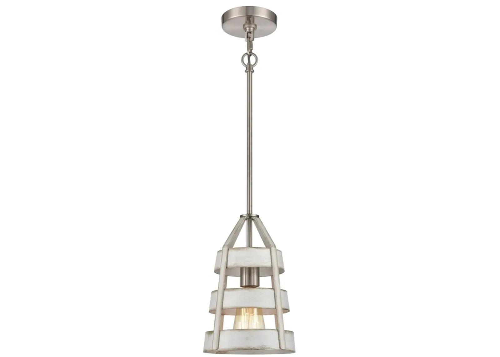 Brigantine 7'' Wide 1-Light White Mini Pendant