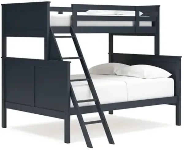 Nextonfort Blue Twin Over Full Bunk Bed