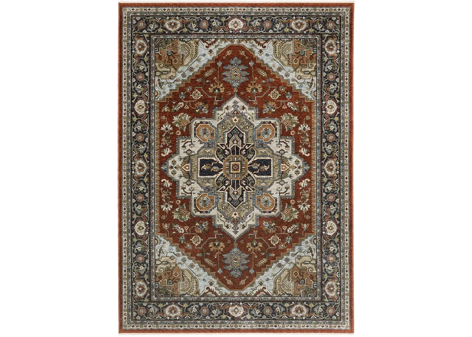 Aberdeen 3'3" x 5' Red Rug