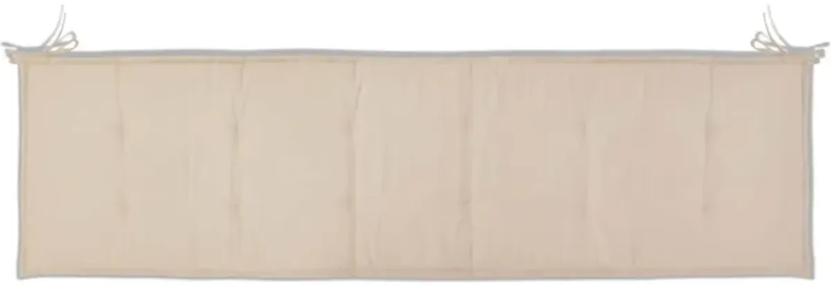 vidaXL Garden Bench Cushion Cream 70.9"x19.7"x1.18"