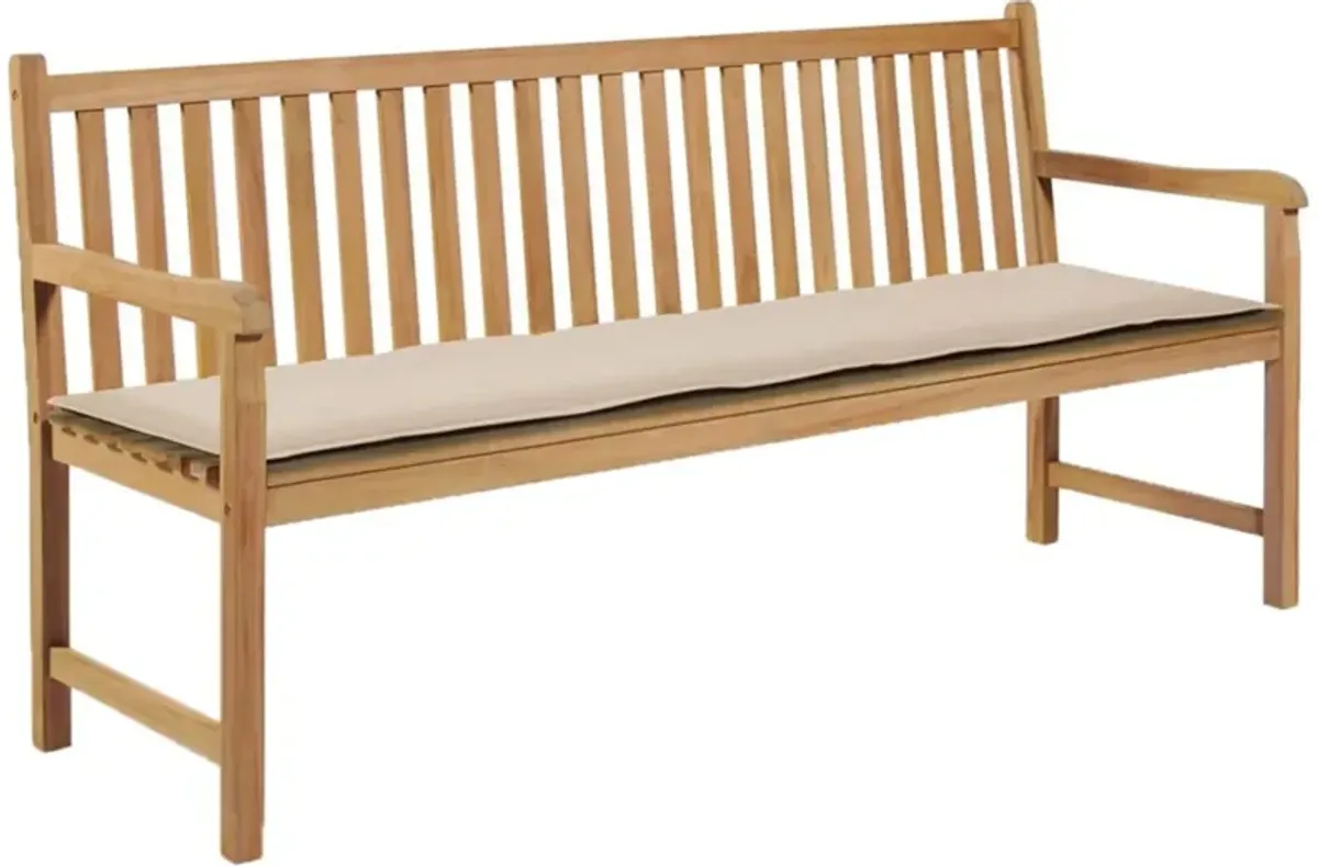 vidaXL Garden Bench Cushion Cream 70.9"x19.7"x1.18"