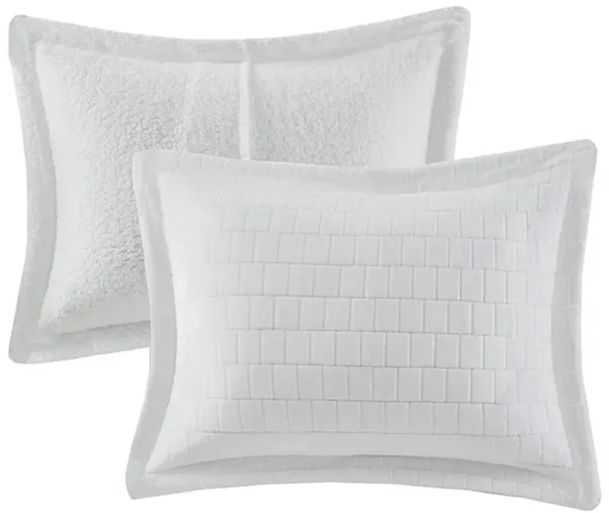 Gracie Mills Felton Plush to Sherpa Reversible Comforter Set