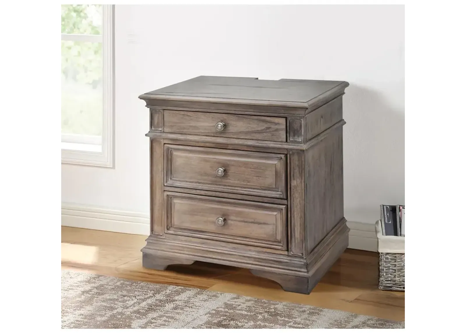 Steve Silver Highland Park Nightstand - Driftwood