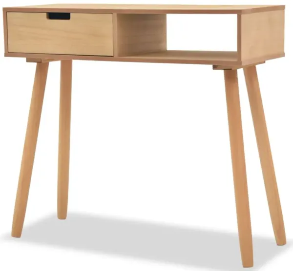 vidaXL Console Table Solid Pinewood 31.5"x11.8"x28.3" Brown