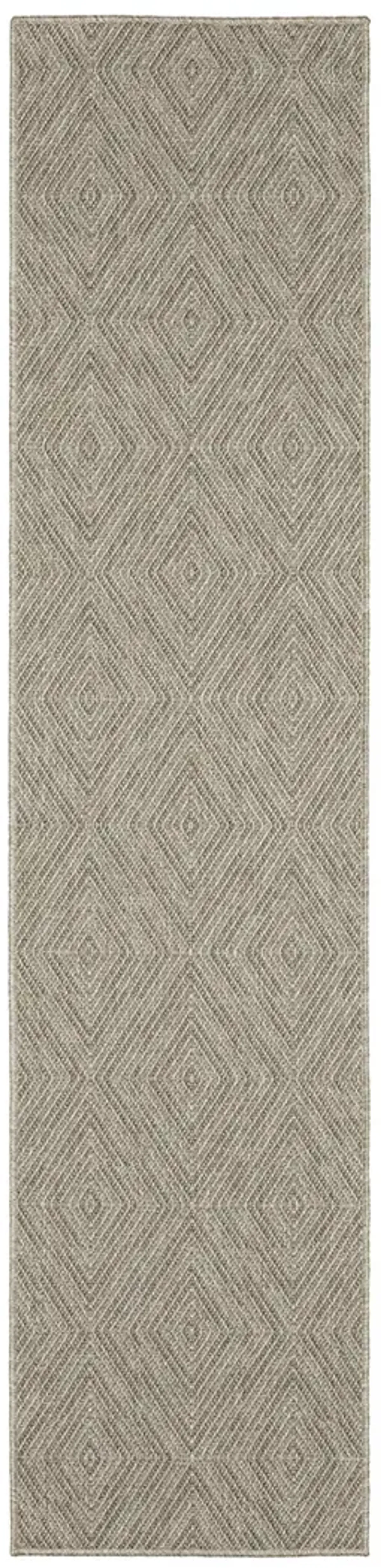 Caicos 1'10" x 7'6" Grey Rug