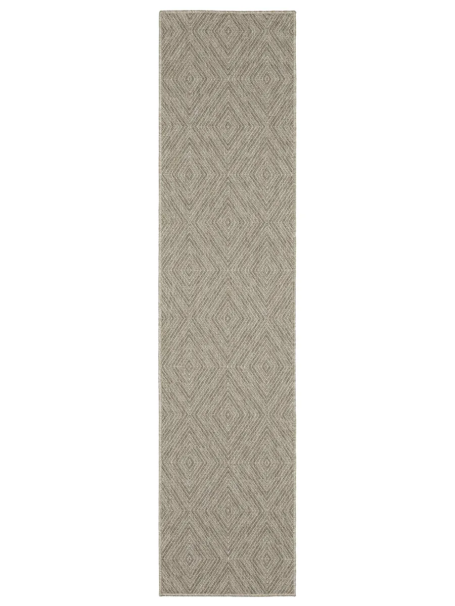 Caicos 1'10" x 7'6" Grey Rug