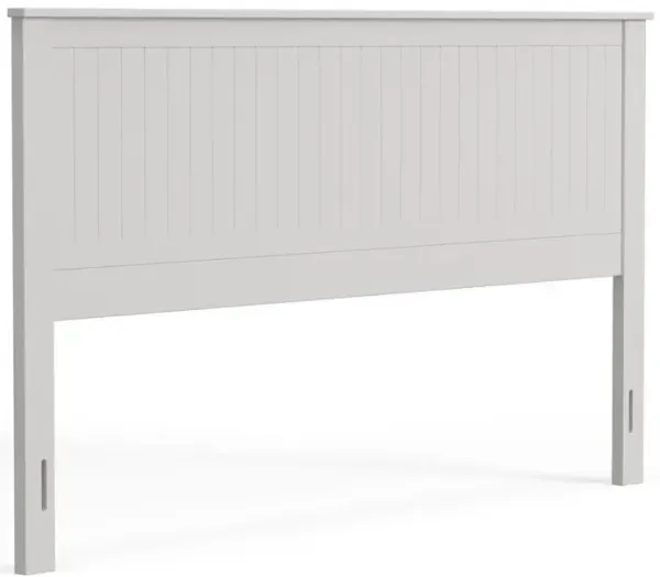 Glenwillow Home Wainscott Wood Headboard in White - King Size