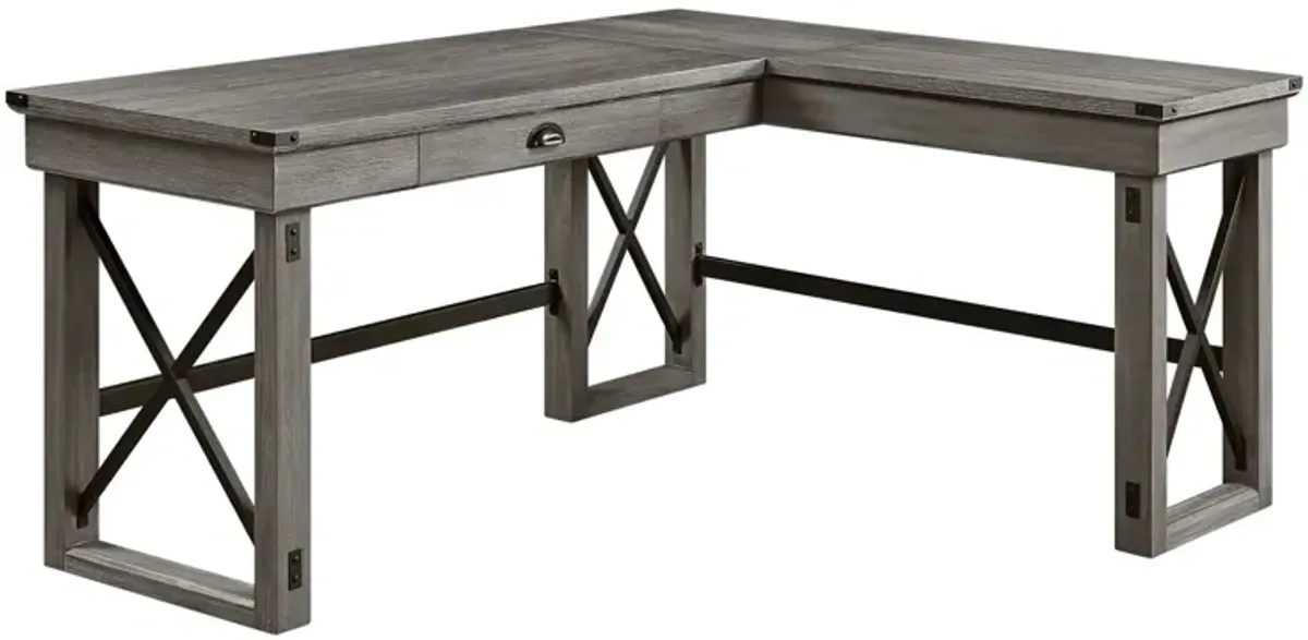 Talmar Writing Desk w/Lift Top in Weathered Gray Finish OF 00054