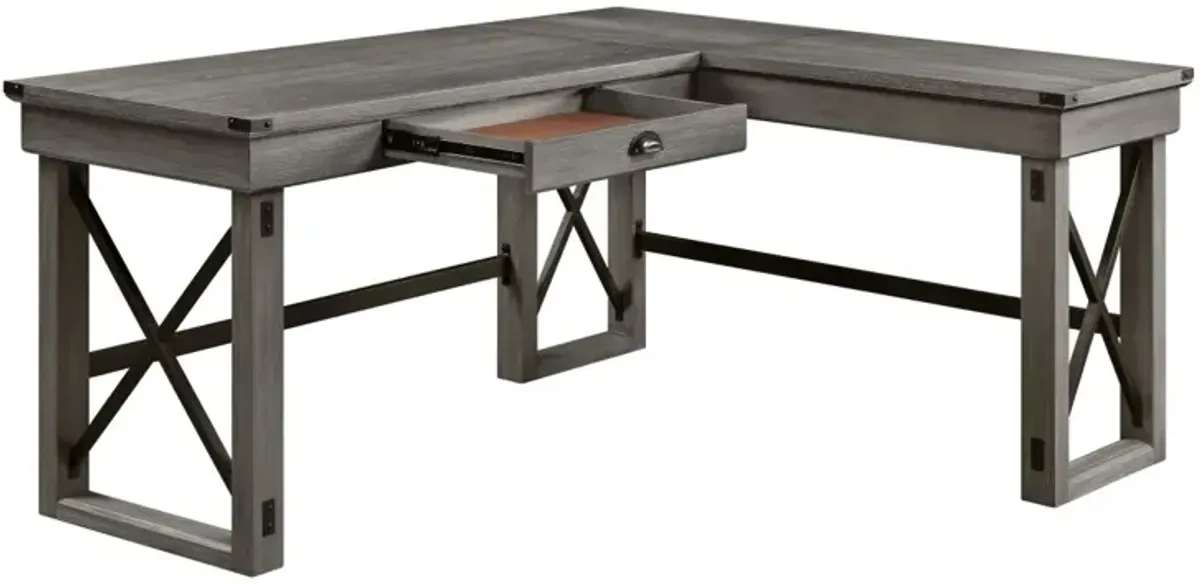 Talmar Writing Desk w/Lift Top in Weathered Gray Finish OF 00054