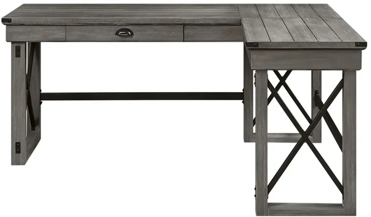 Talmar Writing Desk w/Lift Top in Weathered Gray Finish OF 00054