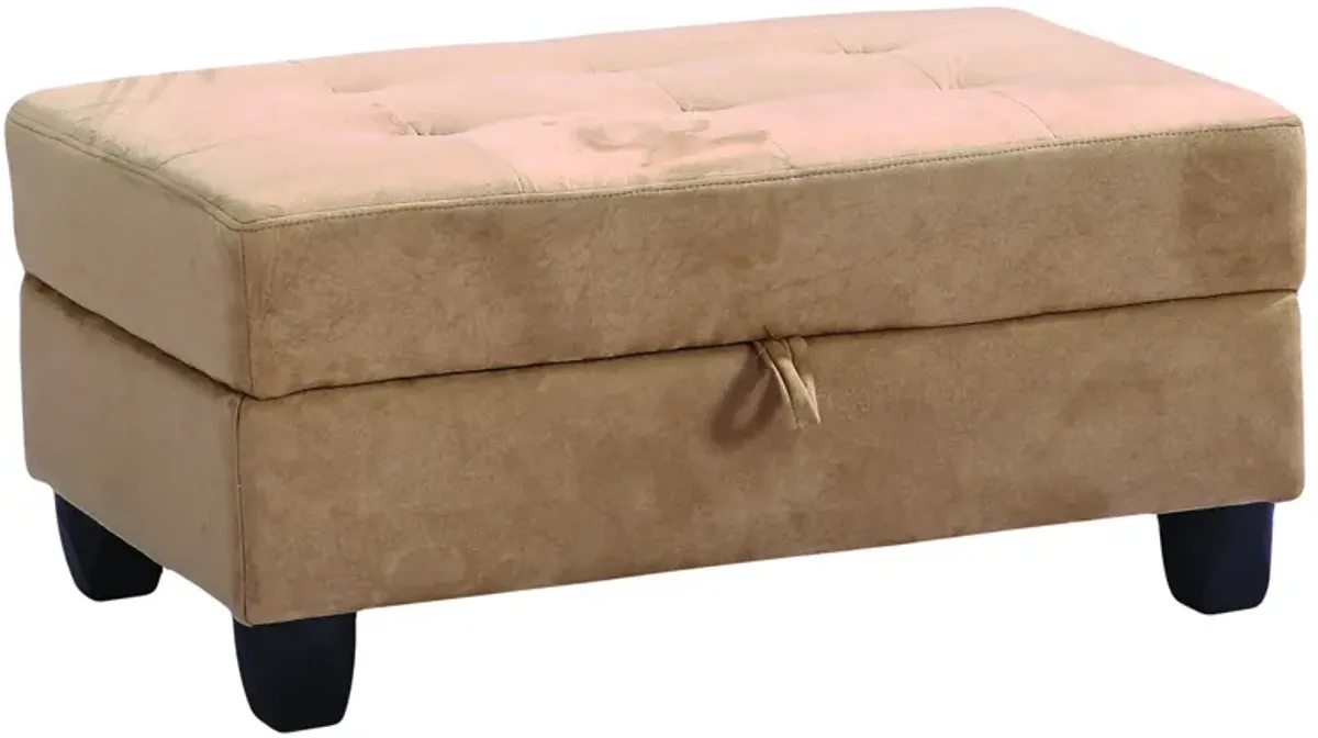 Gallant Microfiber Upholstered Storage Ottoman