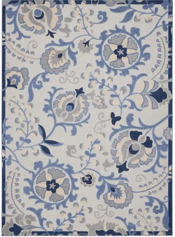 Aloha ALH17 Blue/Gray 6' x 9' Rug