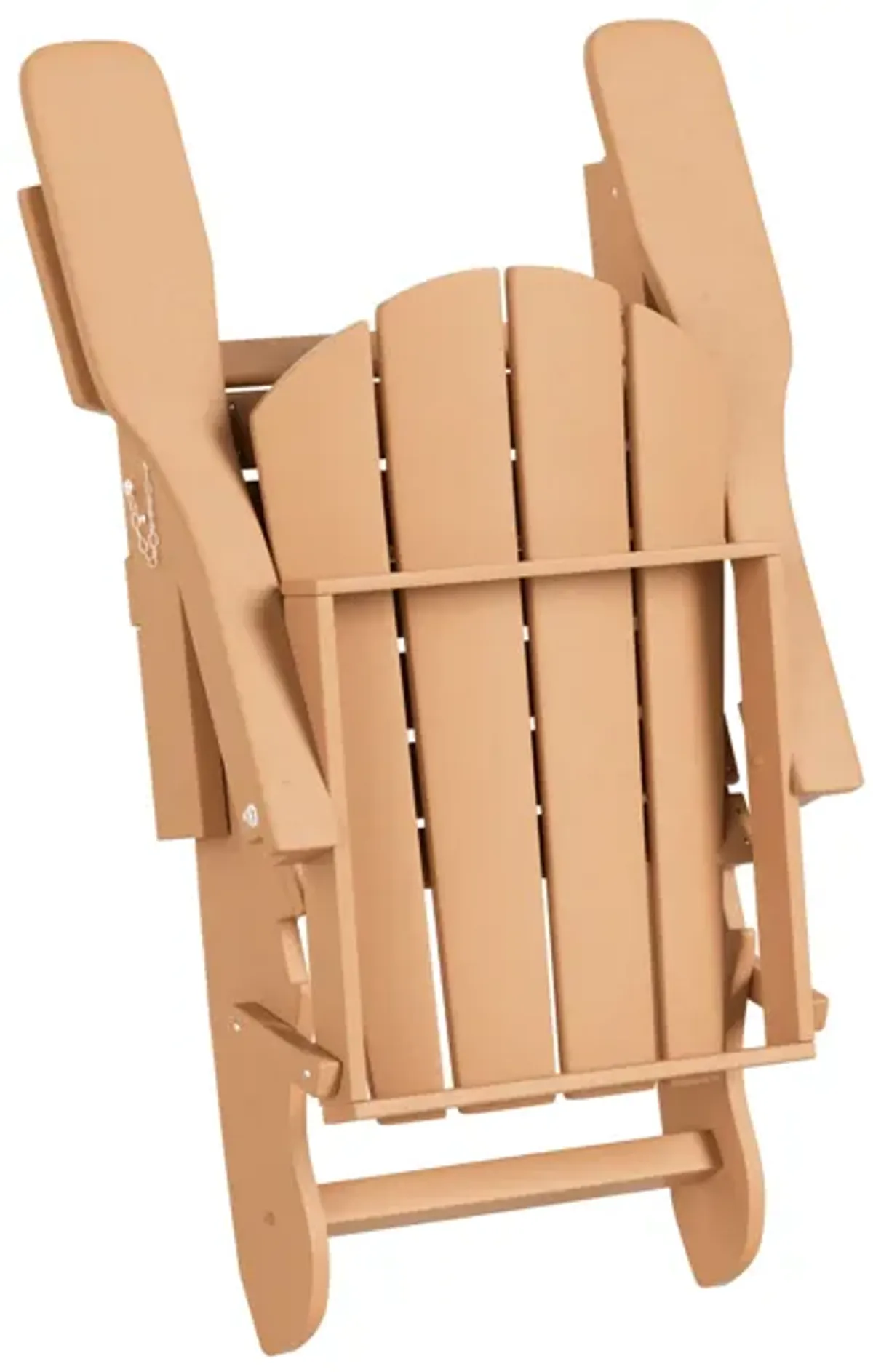 WestinTrends HDPE Outdoor Patio Folding Poly Adirondack Chair