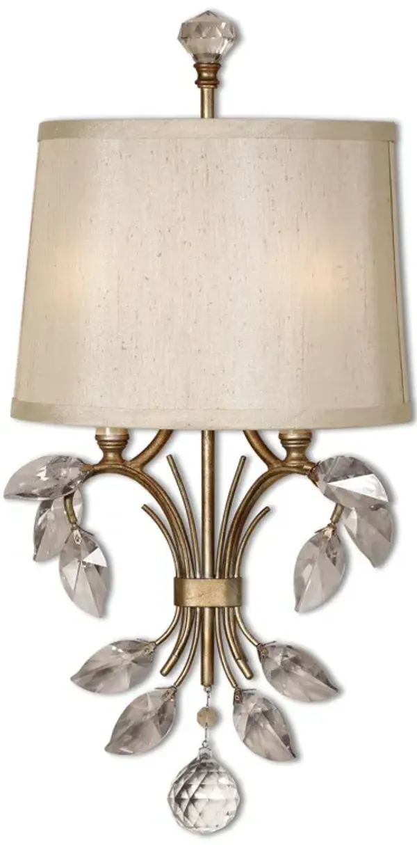 Uttermost Alenya 2 Light Gold Wall Sconce