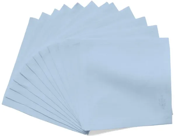 Solino Home 100% Pure Linen Cocktail Napkins 6 x 6 Inch Set of 12 - Fete