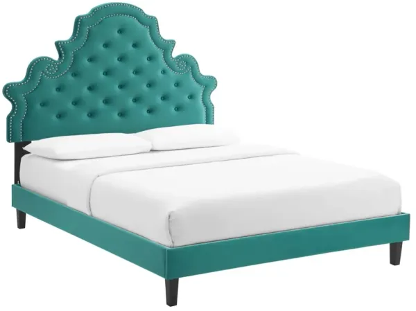 Modway - Gwyneth Tufted Performance Velvet Full Platform Bed