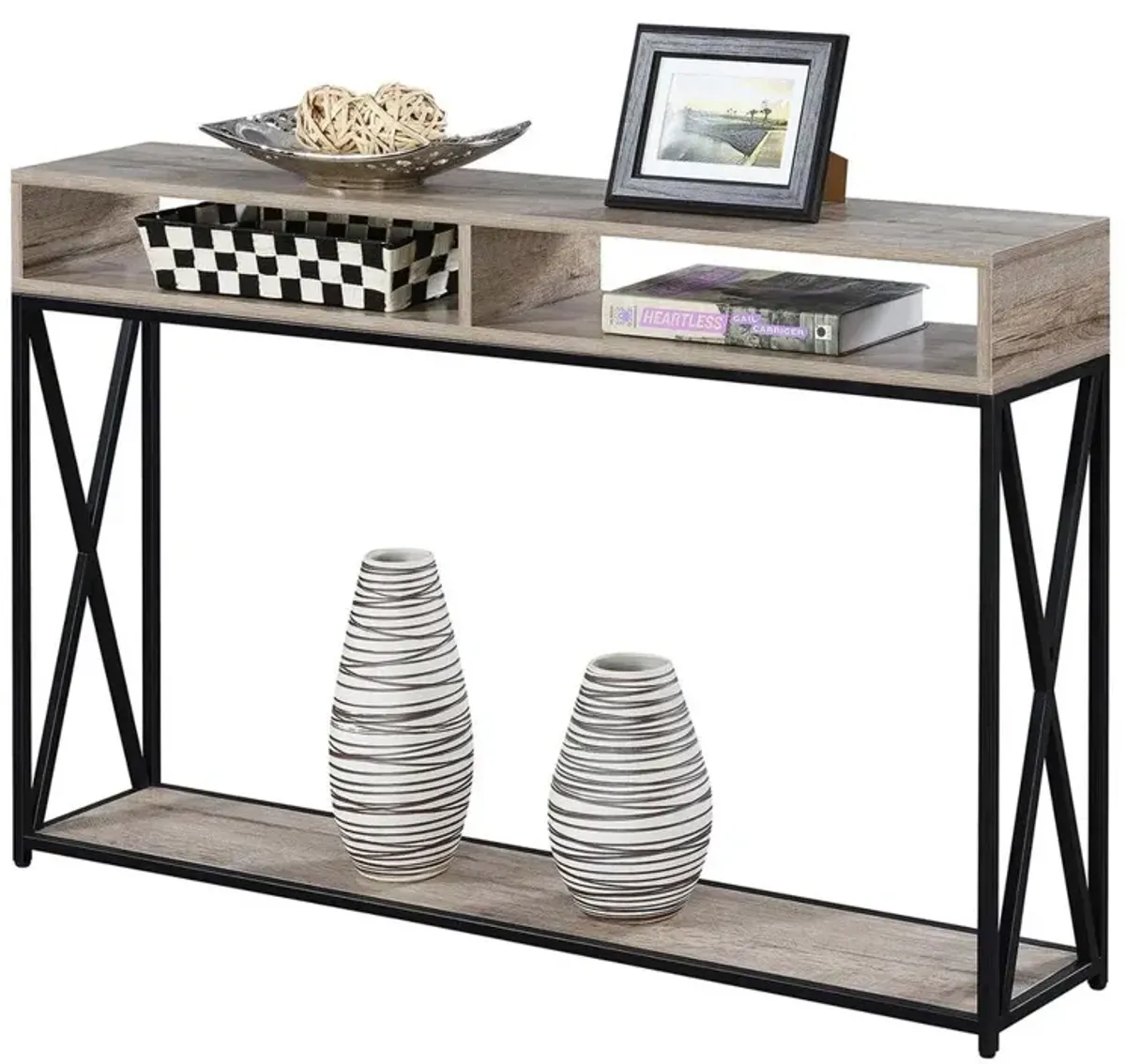 Convenience Concepts Tucson Deluxe 2 Tier Console Table