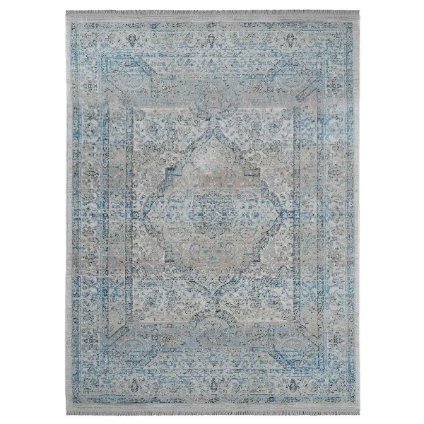 RUGSOTIC CARPETS MACHINE MADE POLYESTER AREA RUGS  - 10'x13', Rectangle Shape, Multicolor Color, Classic Oriental Traditional  Design, Low Pile Machine Made Area Rugs (M00092)