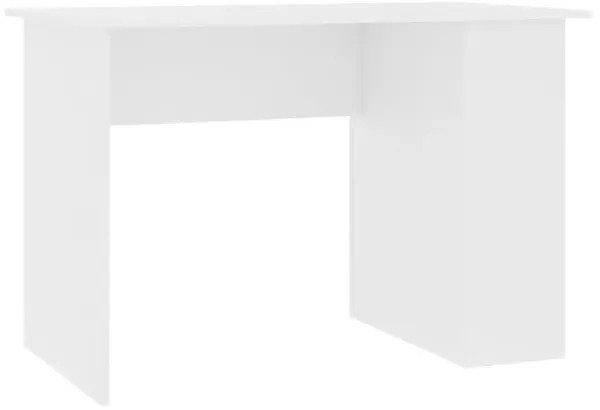 vidaXL Desk White 43.3"x23.6"x28.7" Chipboard