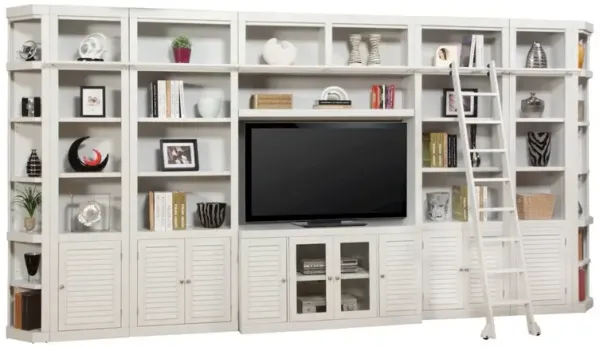 Parker House Furniture Parker House Boca 9 Piece Entertainment Wall with Corner Bookcases