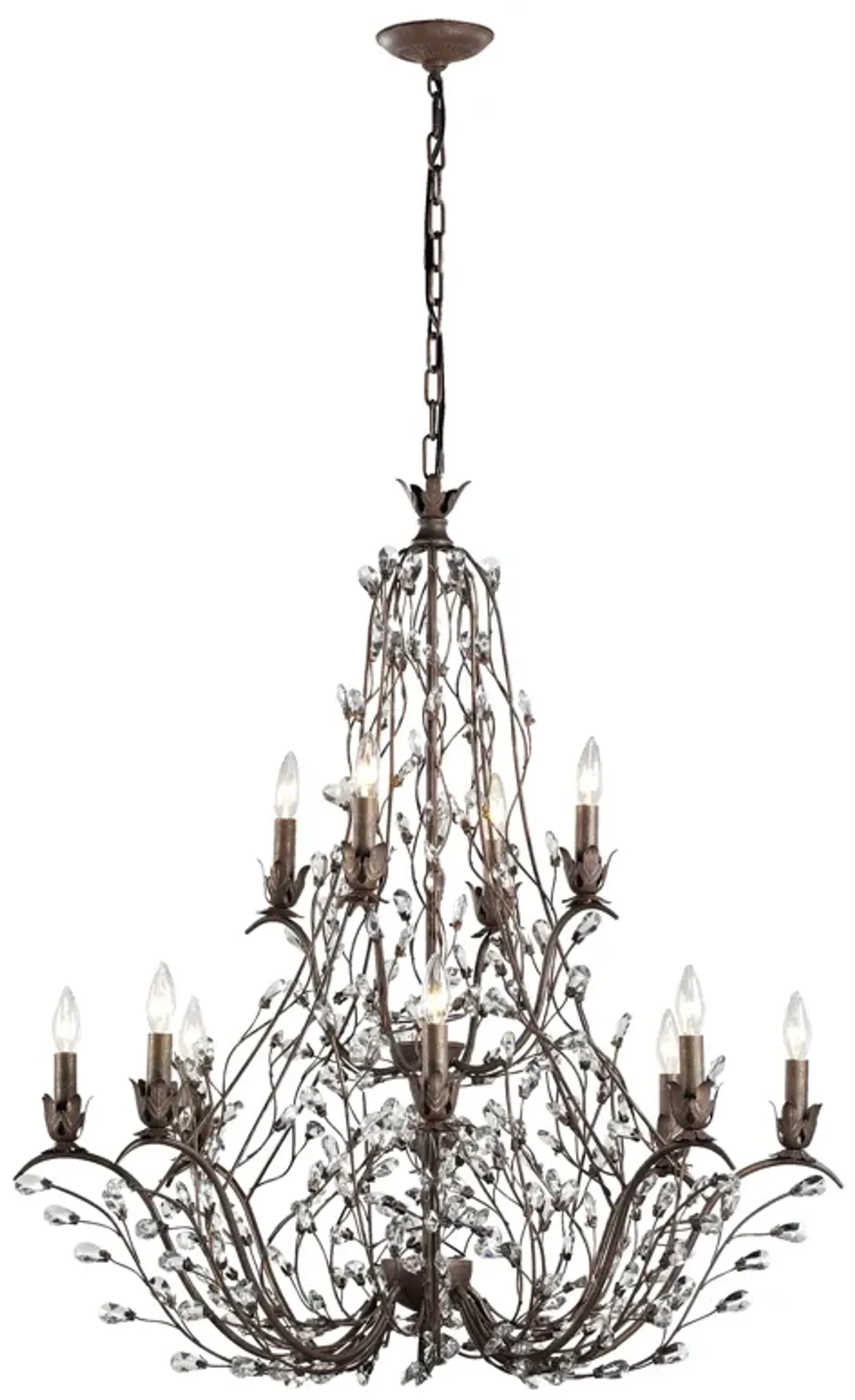 Sagemore 37" 12-Light Chandelier