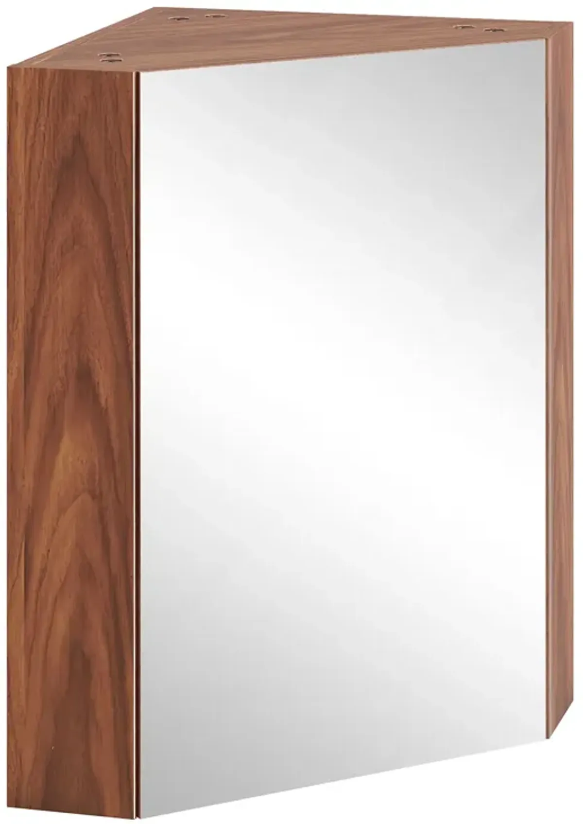 Corner Medicine Cabinet with Mirror with Open Mirror Door and Adjustable Shelf