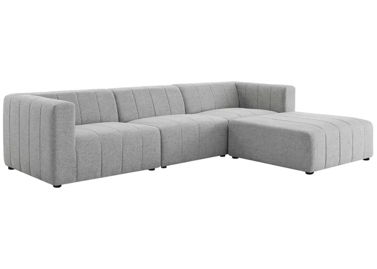 Bartlett Upholstered Fabric 4-Piece Sectional Sofa