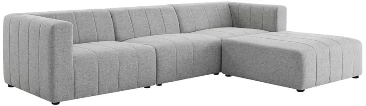 Bartlett Upholstered Fabric 4-Piece Sectional Sofa