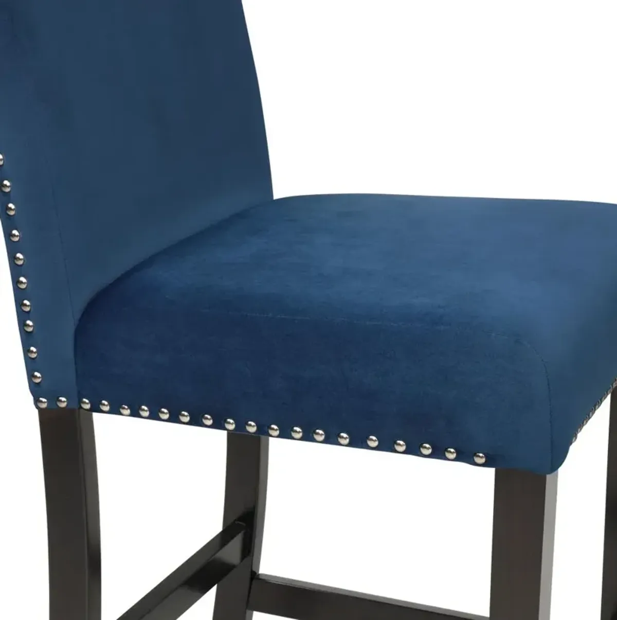 New Classic Furniture Furniture Celeste 39.5 Wood Counter Chair in Blue (Set of 2)