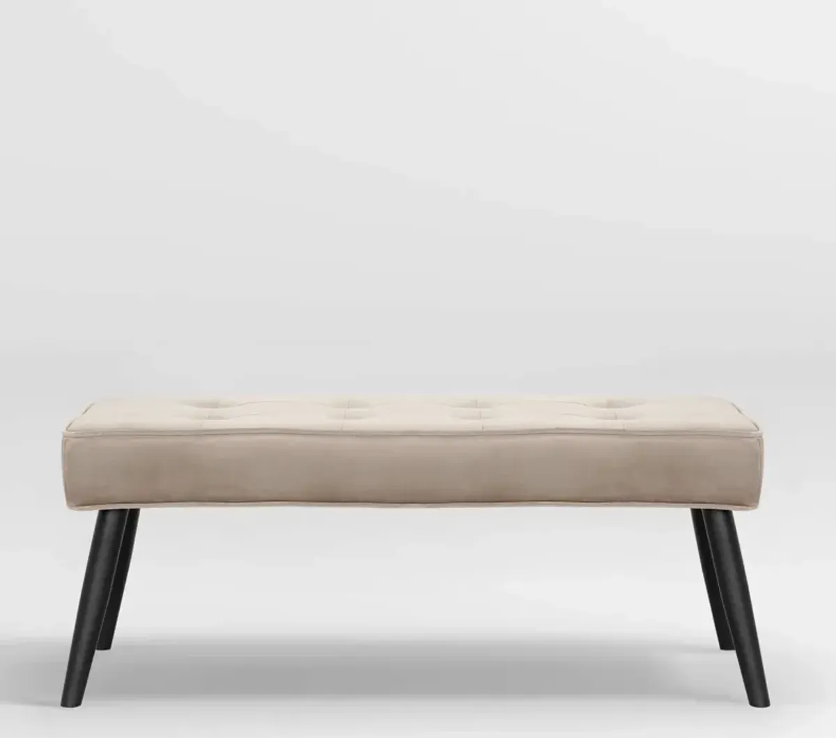 WestinTrends Velvet Tufted Bedroom Bench for Living Room & Entryway