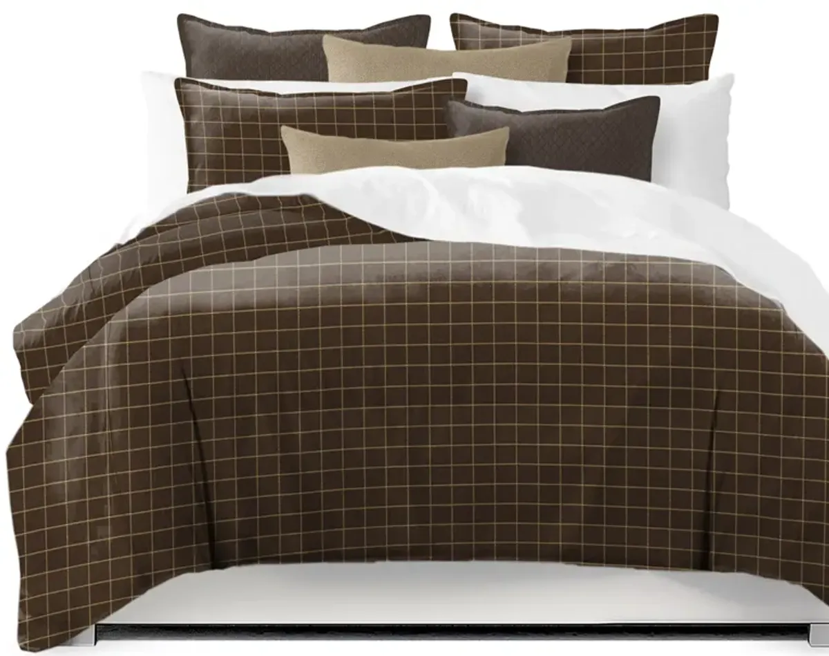 6ix Tailors Fine Linens Ansible Chocolate Comforter Set