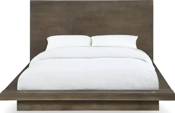 Melbourne King-Size Panel Bed in Dark Pine