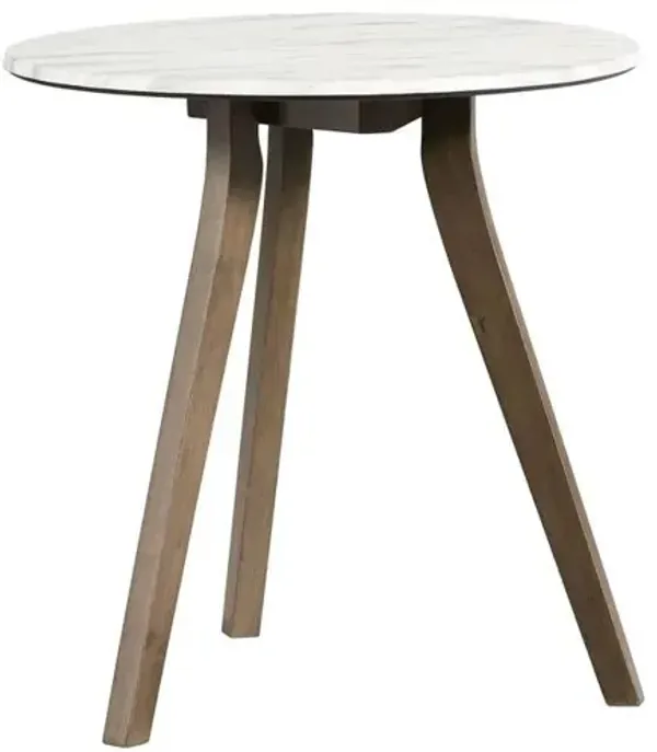 End Table, Domoni White/Honey