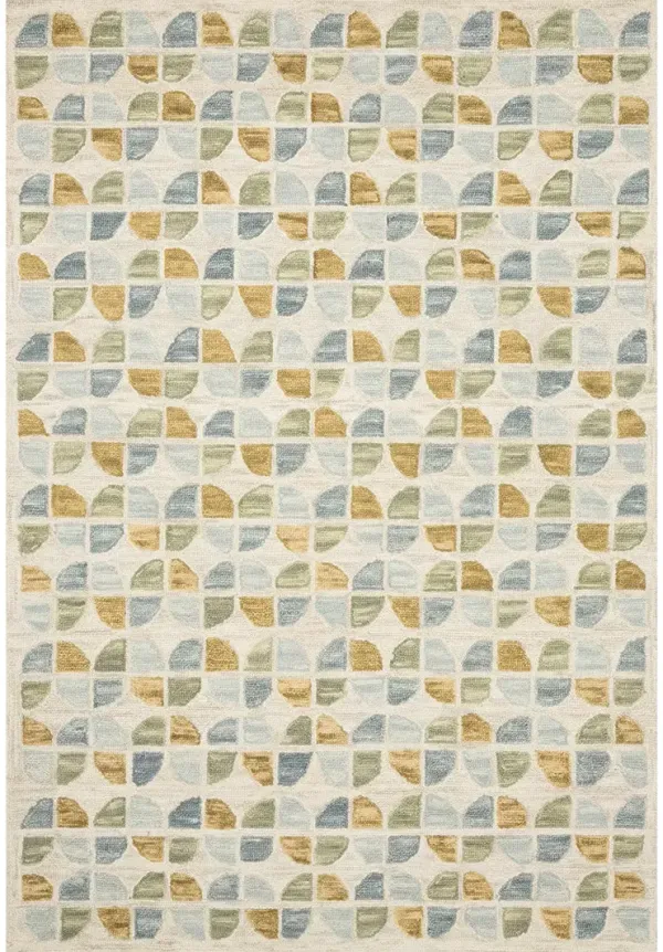 Hallu HAL04 Ivory/Sky 7'9" x 9'9" Rug