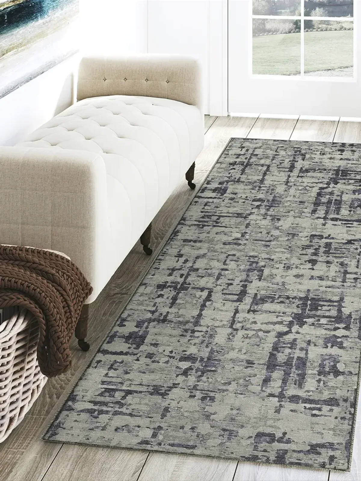 Brisbane BR5 Eggplant 2'3" x 7'6" Rug