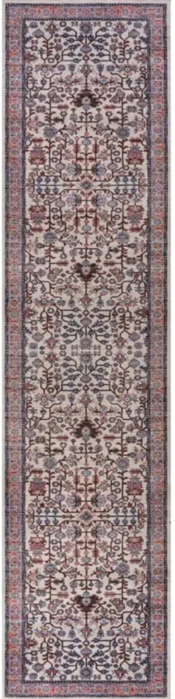 Kemer All-Over Persian Machine-Washable Area Rug