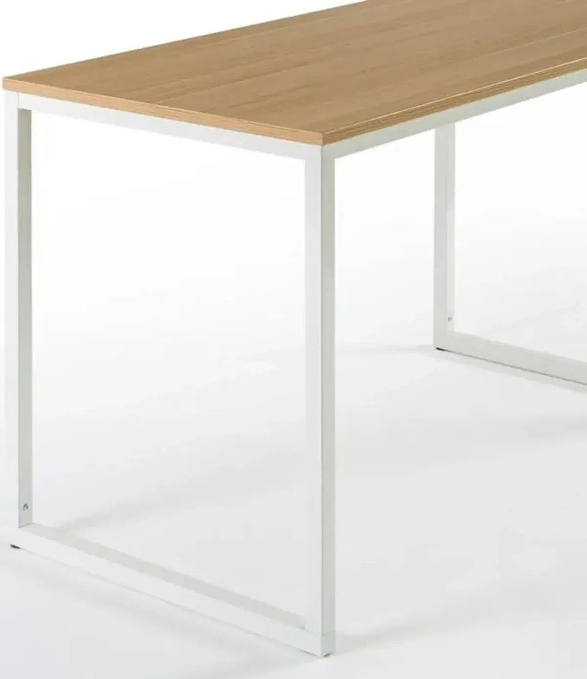 Hivvago Modern Home Office Desk with Metal Frame and Wood Table Top