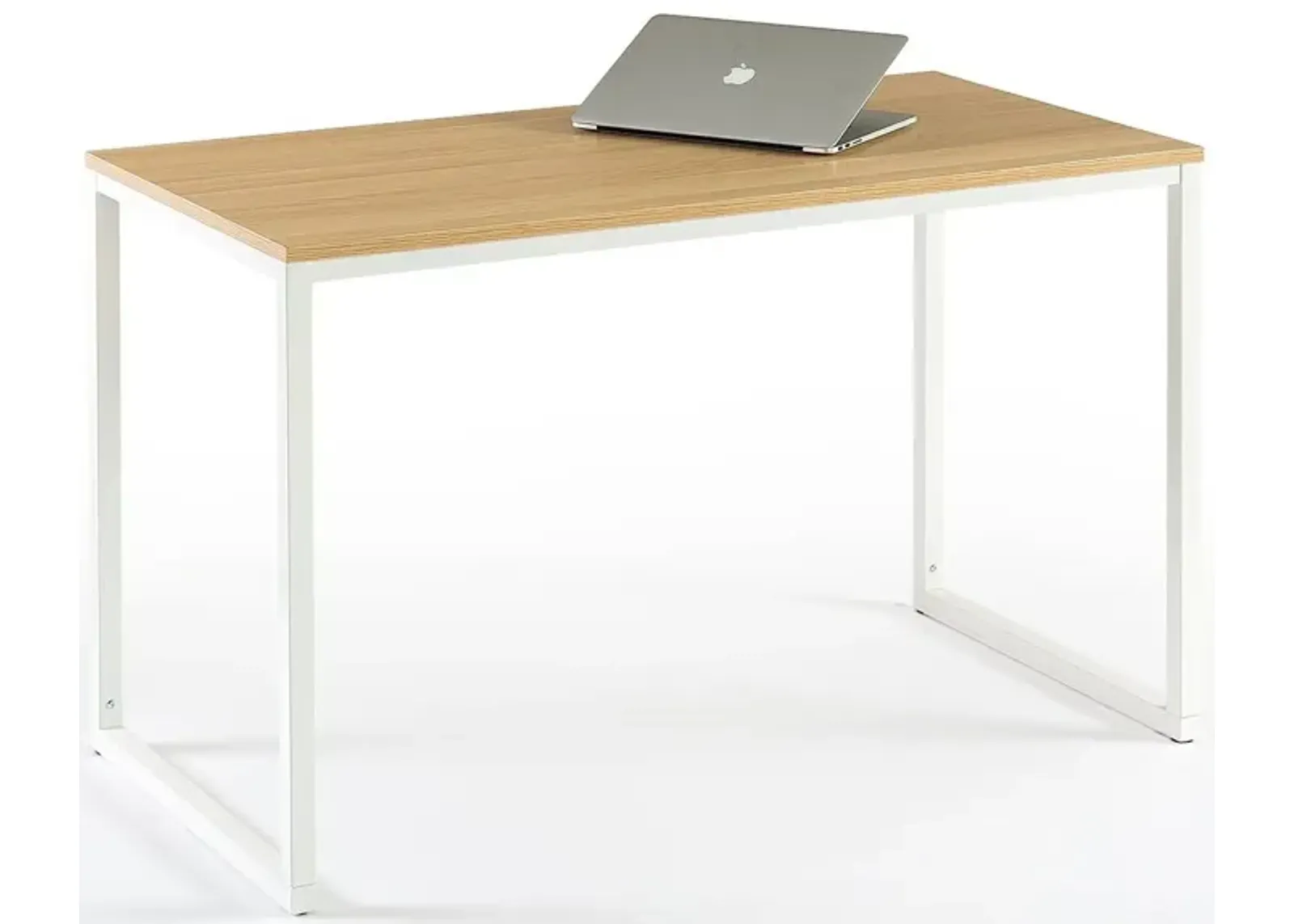 Hivvago Modern Home Office Desk with Metal Frame and Wood Table Top