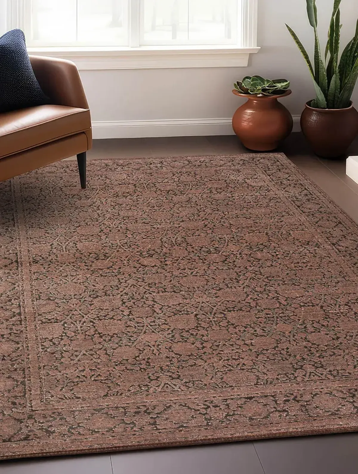 Vizcia VZ1 Brown 2'6" x 7'8" Rug