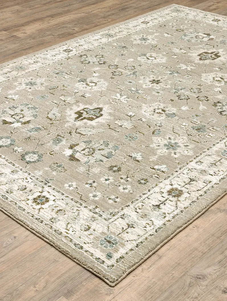 Andorra 6'7" x 9'6" Beige Rug