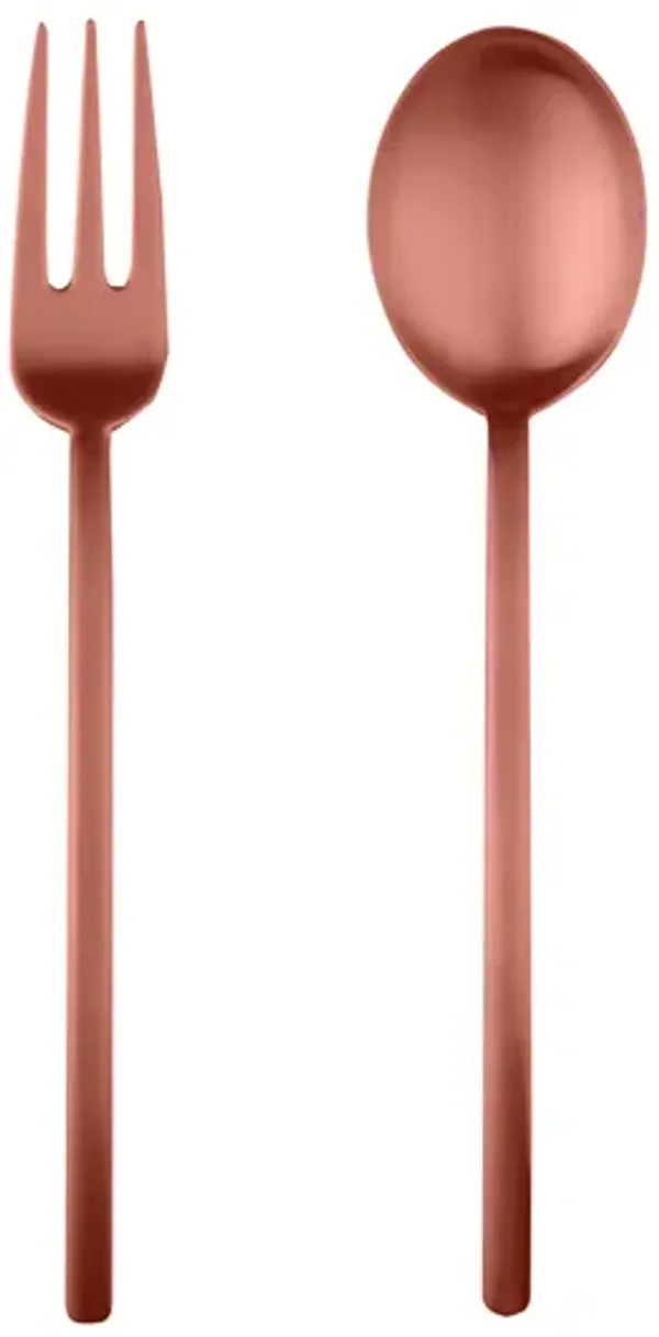 Due Ice Bronze Serving Set 2 Pieces