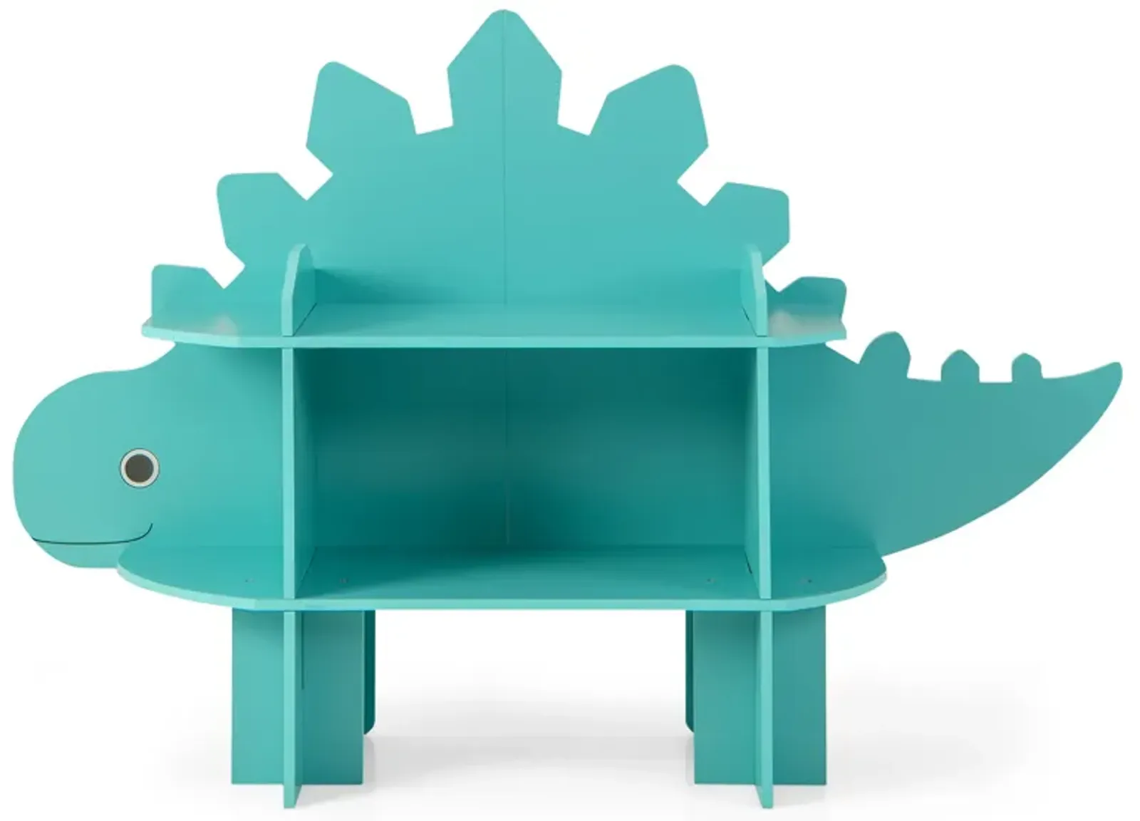 Kids Bookcase Shelf Toy Storage Organizer with Open Storage Shelves-Dinosaur