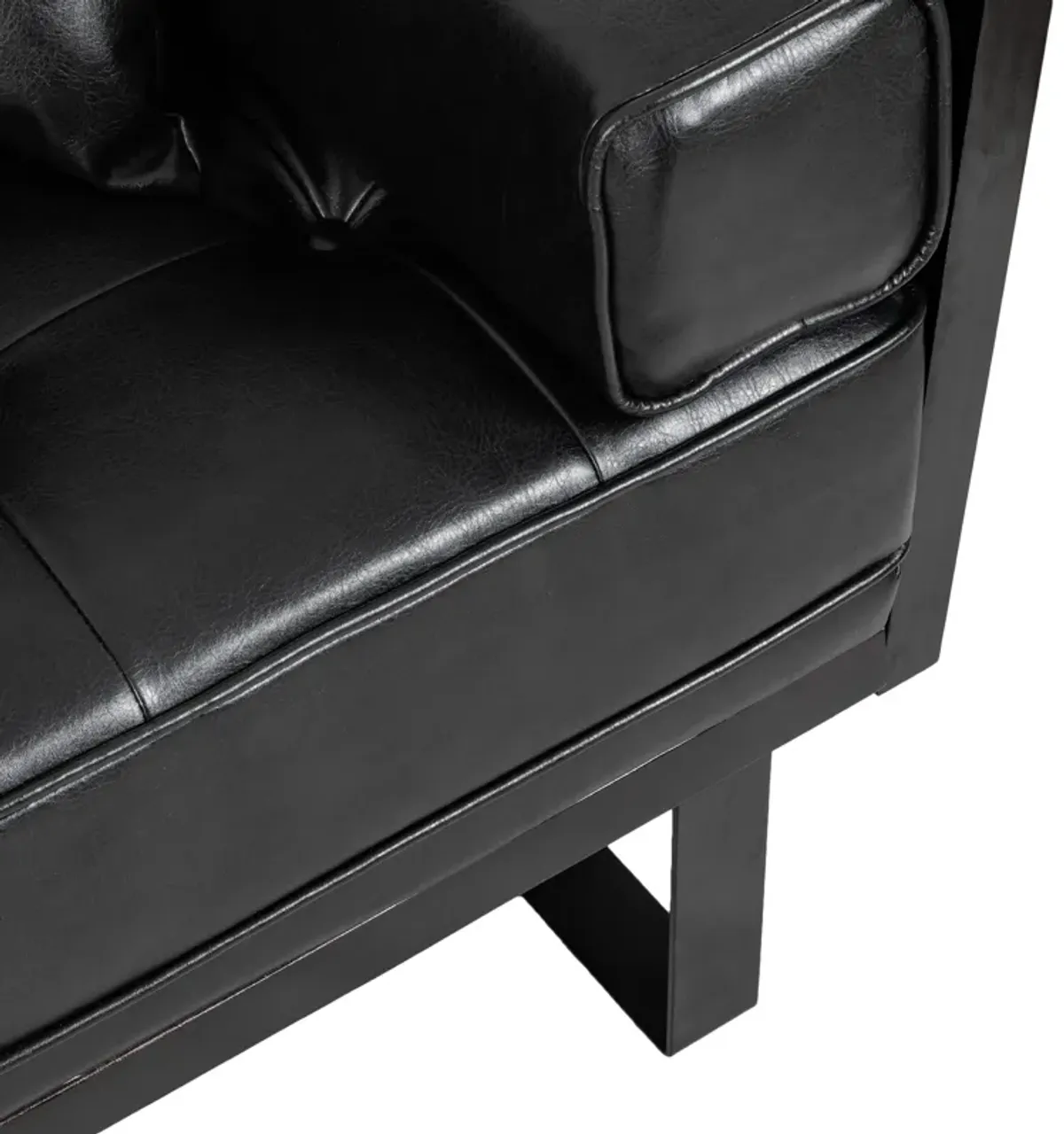 Merax Modern PU Leather Loveseat Sofa