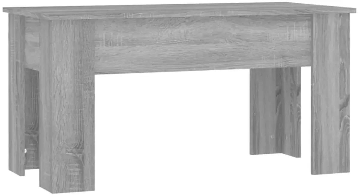 vidaXL Coffee Table Gray Sonoma 39.8"x19.3"x20.5" Engineered Wood