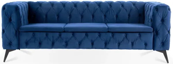 Traditional Square Arm Removable Cushion 3 Seater Sofa