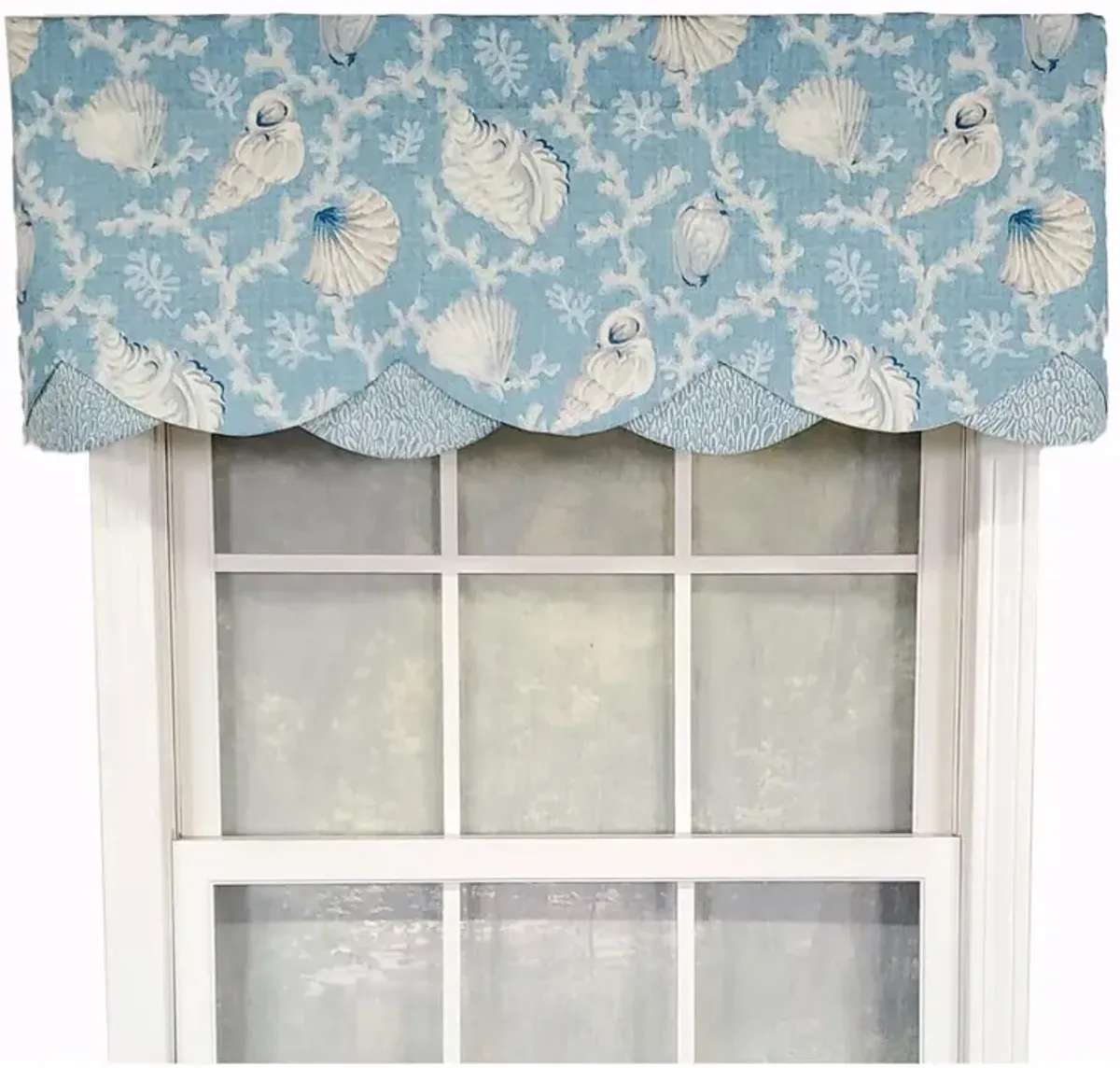 RLF Home Luxurious Modern Design Classic Jenna Glory Style Window Valance 50" x 16" Caramel