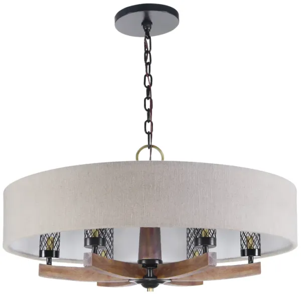 Woodall 6 Light Drum Chandelier